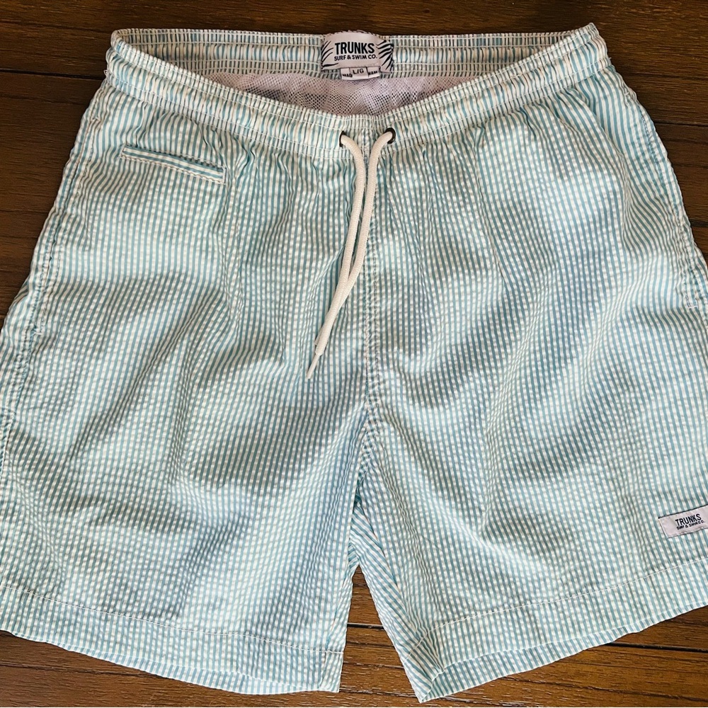 Trunks surf&Swim white/blue light swimming shorts